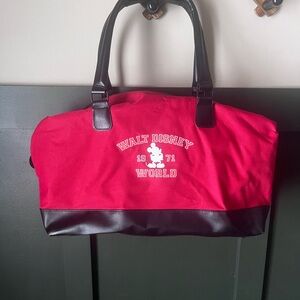Disney Red and Black Duffel Bag